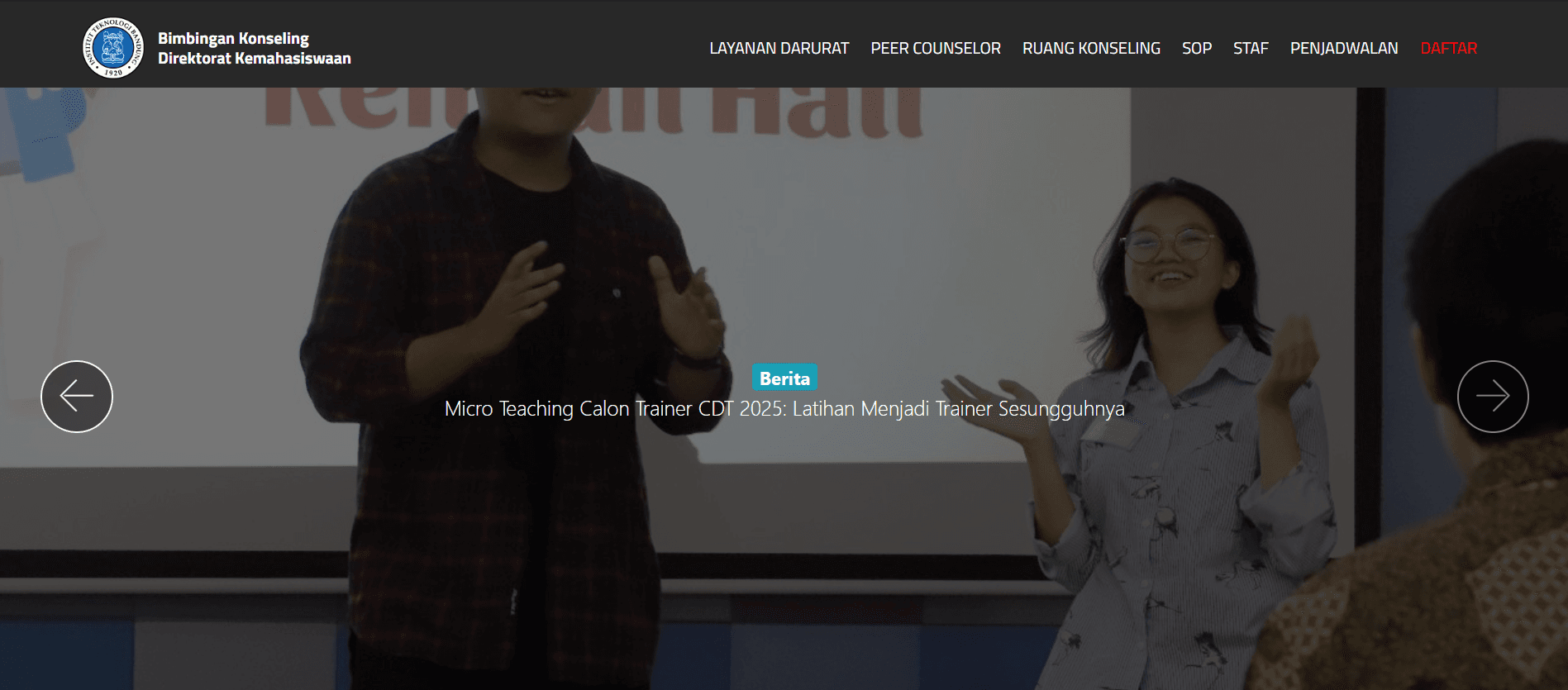 Layanan Bimbingan dan Konseling Mahasiswa ITB